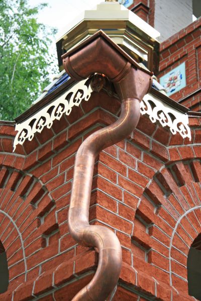 Church Downspout Installation